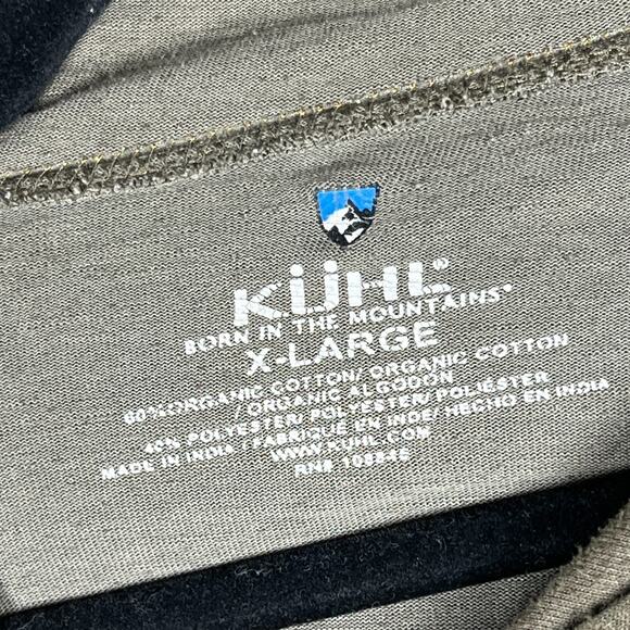 Kuhl Hoodie Mens XL Brown Vendetta Lightweight Pullover Organic Cotton - Picture 3 of 9